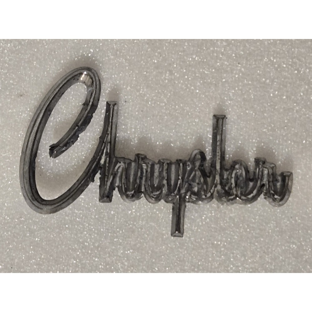 OEM Vintage CHRYSLER 300 TRUNK LID SCRIPT EMBLEM Badge 60s Logo